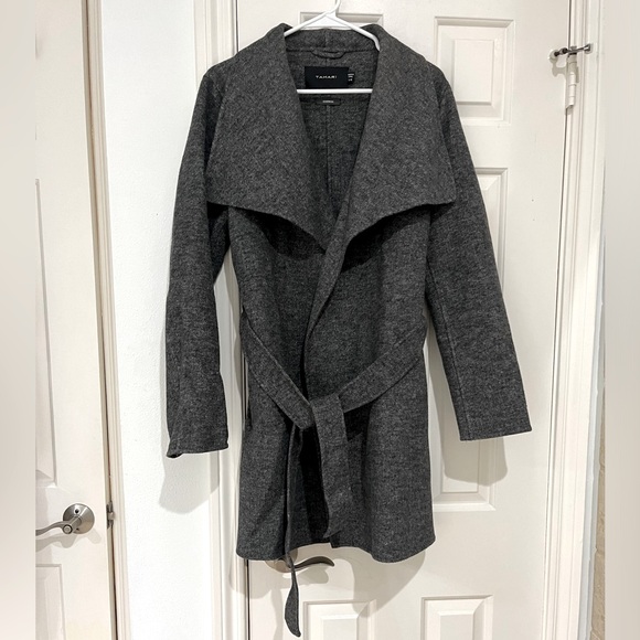 Tahari Jackets & Blazers - TAHARI Charcoal Gray Wool Coat size large
